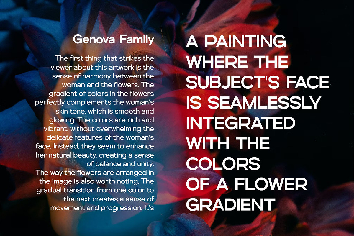 Genova Family Sans Opentype, a Sans Serif Font by Graphicxell (Photo 6 of 9)