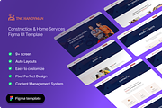 TNC Handyman -Home Services Figma UI, an UI Kit Template by TNCFlow (Thumbnail 1 of 5)