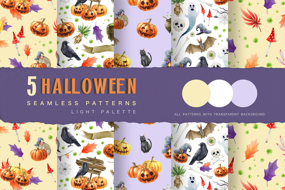 Halloween Watercolor Clipart, a Seasonal Illustration by AnitaPol (Photo 15 of 20)