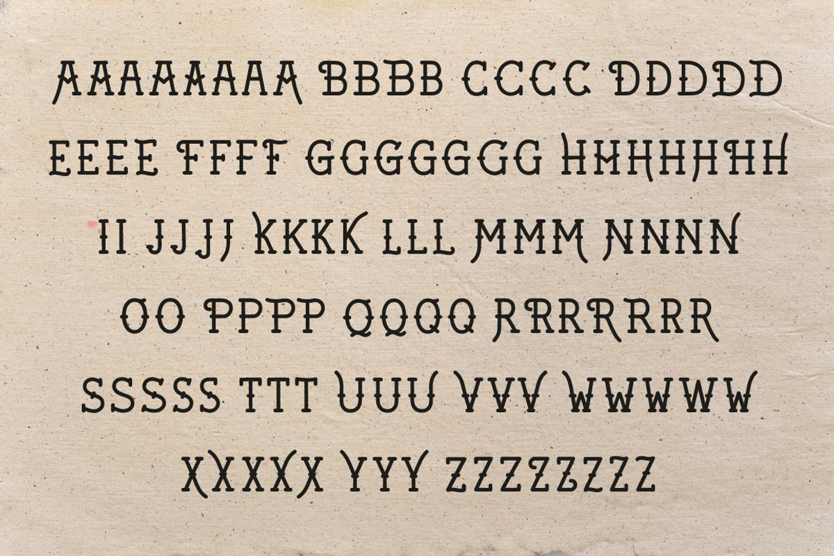 Wicked Tattoo Font Bundle, a Slab Serif Font by BAD TASTE (Photo 14 of 18)