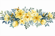 Sunny Yellow Floral Set, an Illustration by Designs_River (Thumbnail 7 of 11)