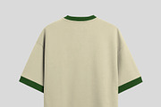 Oversized ringer t-shirt mockup, an Apparel Mockup by Barmecide Mockup Studio (Thumbnail 3 of 4)