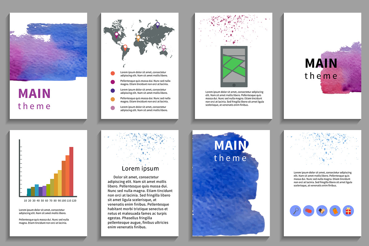 №20 Set of Flyer, a Brochure Template by Rasveta (Photo 3 of 3)