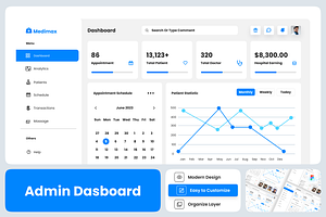 Hospital Management Admin Dashboard