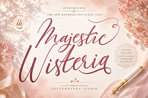 Majestic Wisteria Font