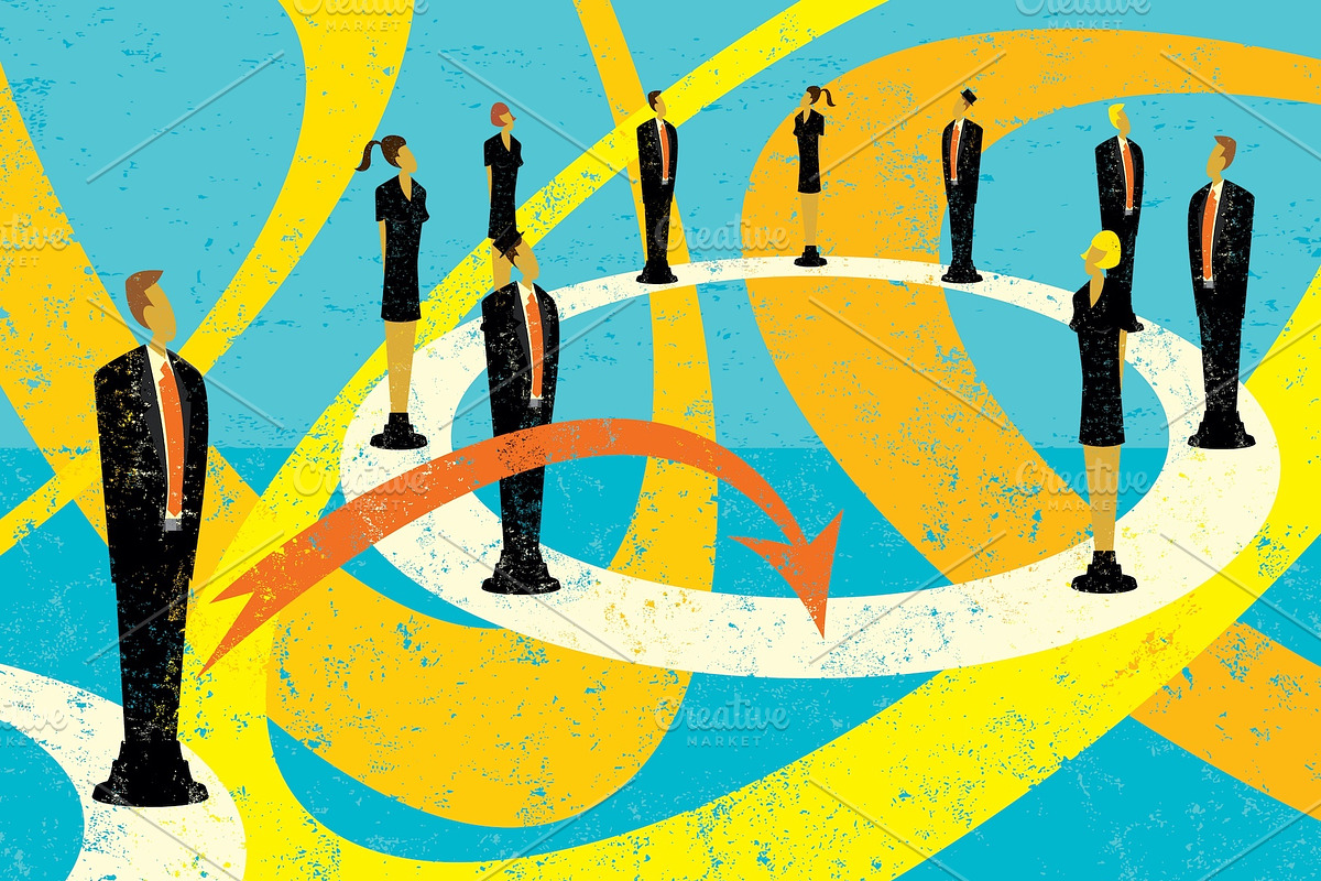 Business Concepts Bundle 03 Men, a Person Illustration by retrorocket (Photo 5 of 16)