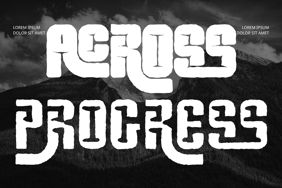 CLASSIC ACROSS - RETRO DISPLAY FONT, a Sans Serif Font by 177Studio (Photo 3 of 8)