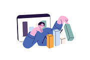 People work with data, analysis set, a Work Illustration by PaperTrident (Thumbnail 10 of 12)