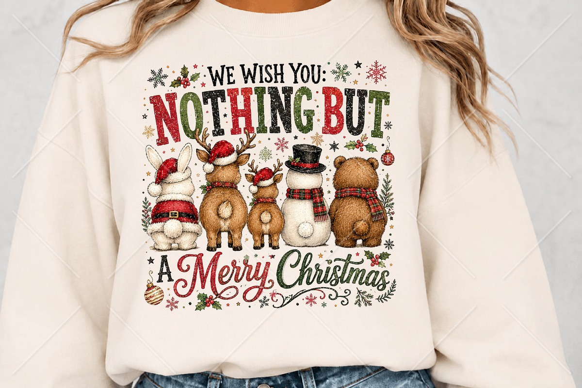 Nothing Butt a Merry Christmas PNG, a Seasonal Illustration by Canvas Craft (Photo 5 of 6)
