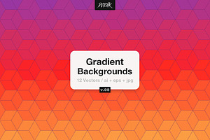 Gradient Hexagonal Backgrounds | V08, a Background Graphic by dvtchk