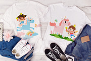 Fairy and Unicorn PNG SVG clipart, a Seasonal Illustration by Noey smiley (Thumbnail 4 of 7)