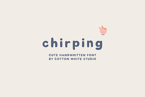 Chirping Cute Font, a Handwritten Font by Sofia Skoog