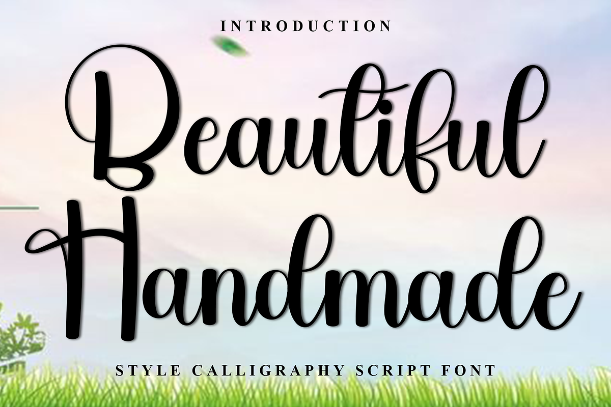 Beautiful Handmade, a Handwritten Font by InermediaSTUDIO (Photo 1 of 8)