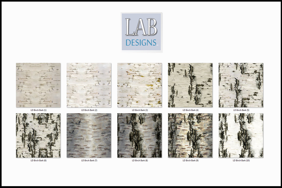 10 Birch Tree Bark Textures, a Texture Graphic by Lab Designs