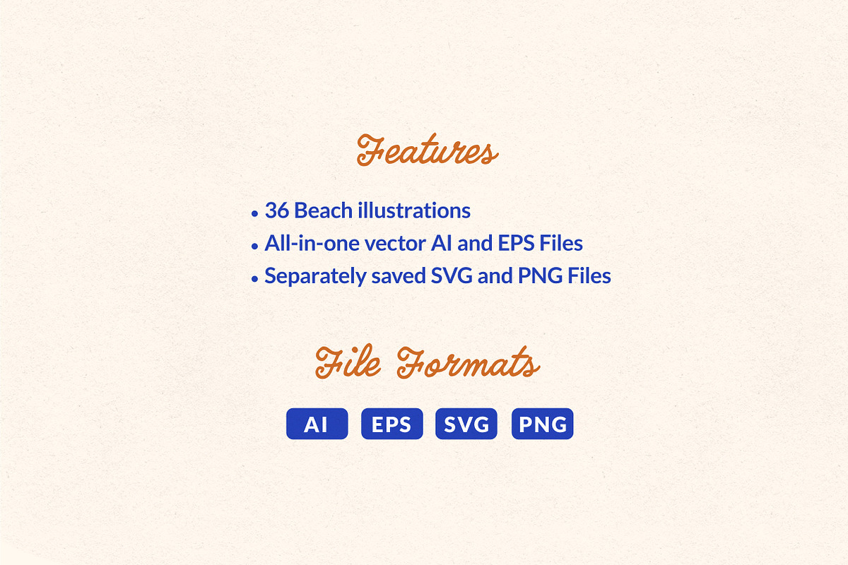 Beach Illustration Set, an Illustration by cd-design.co (Photo 6 of 6)