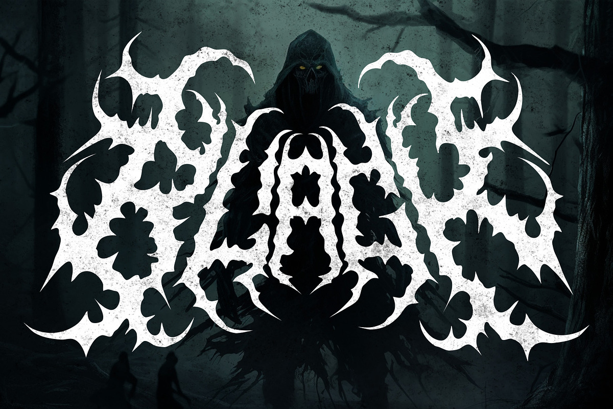 SCUMZ – Death Metal Font, a Blackletter Font by Fonday Studio (Photo 2 of 9)
