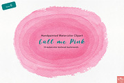 Watercolor background Call me Pink, a Texture Graphic by LittleAcornGraphics (Thumbnail 7 of 13)
