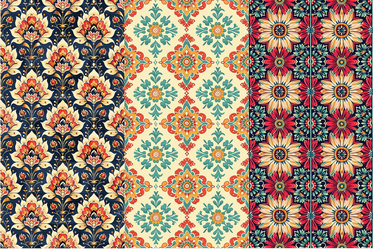 12 Rahul's Radiant Indian Patterns, a Pattern Graphic by Inknfolly (Photo 3 of 7)