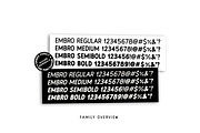 EMBRO Font Family, a Sans Serif Font by Flatface (Thumbnail 7 of 9)
