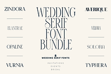 Wedding Serif Font Bundle - 8 Fonts