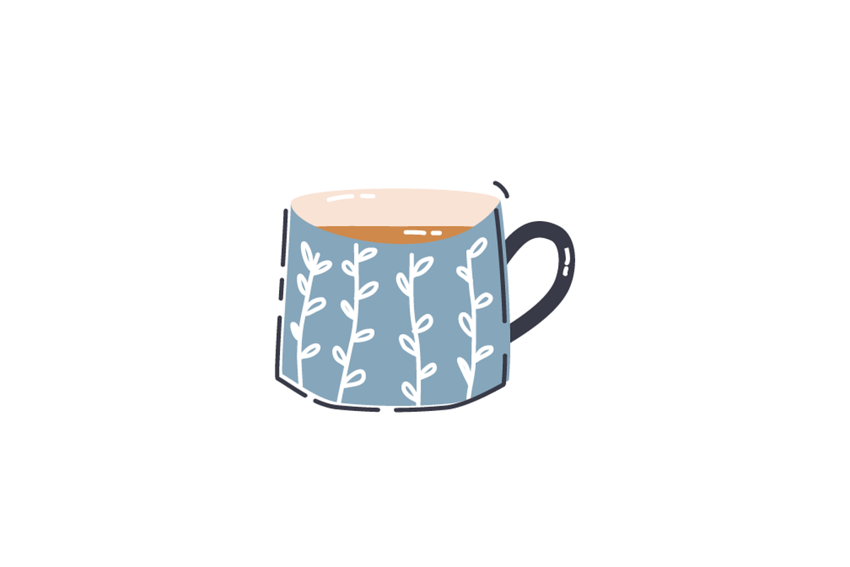Vintage Tea Cup Doodle Set, an Object Illustration by Eighteen Studio (Photo 5 of 6)