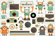 Robot Party, an Illustration by Mels Brushes (Thumbnail 1 of 3)