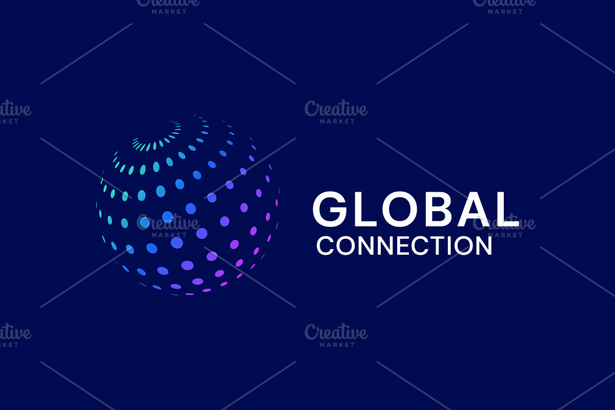 Global Connection Tech Logo, a Branding & Logo Template by Signatoro (Photo 1 of 3)
