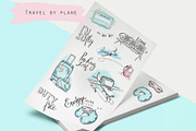 Travel by plane illustrations, an Illustration by Kate Snitser (Thumbnail 1 of 3)