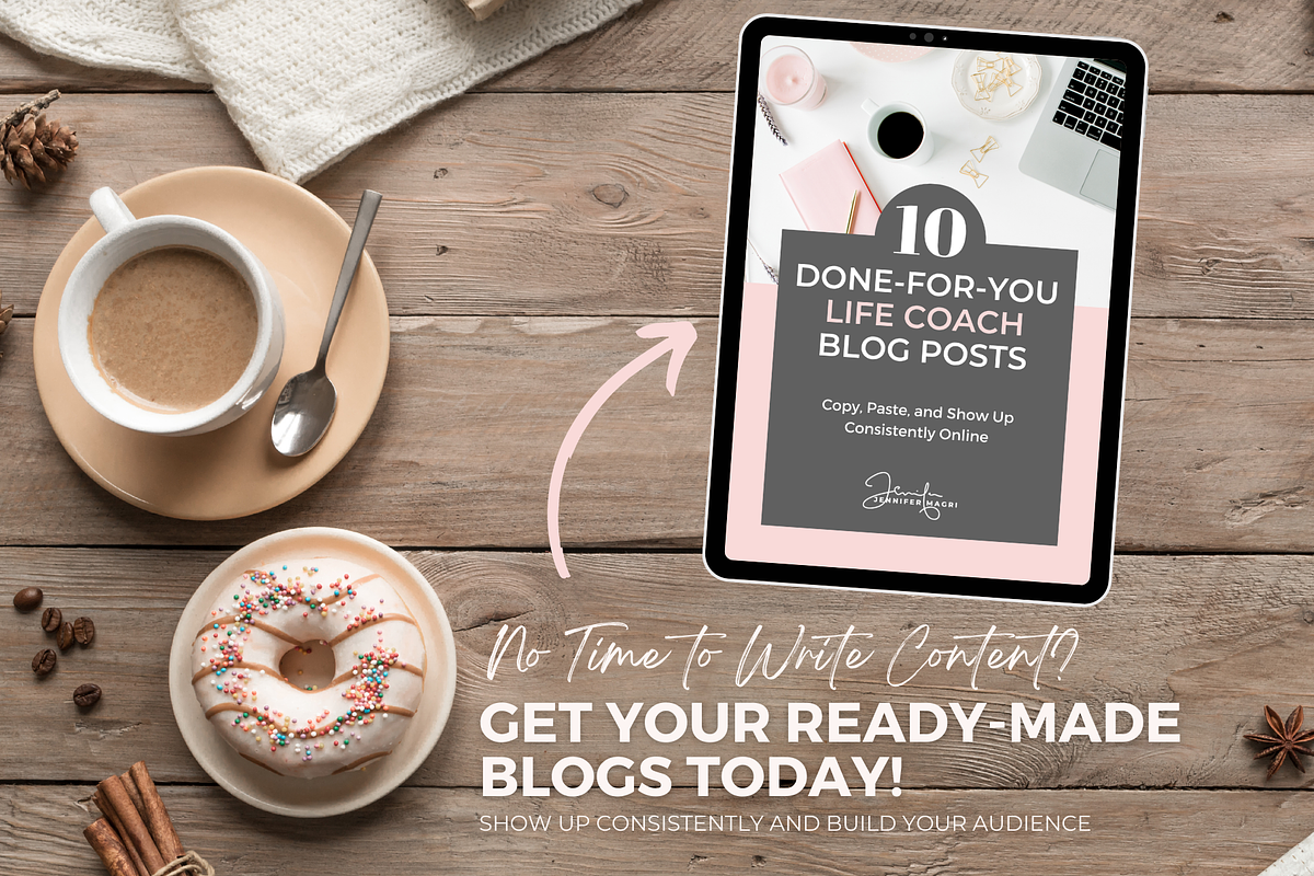 DFY BLOG POSTS FOR LIFE COACH, a Templates & Theme by Jennifer Magri Templates (Photo 8 of 8)