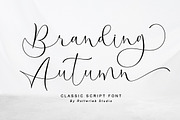 Branding Autumn, a Script Font by Rotterlab Studio (Thumbnail 1 of 11)