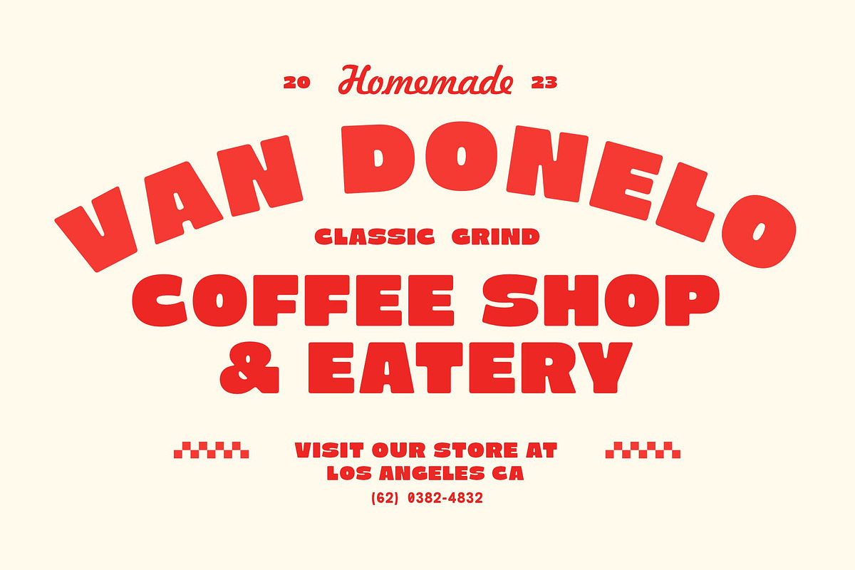 Barni – Bold Retro Groovy Font, a Font by Genetype (Photo 3 of 10)