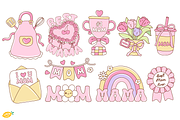 Retro Mother’s Day PNG Clipart, an Object Illustration by LemonDesign (Thumbnail 2 of 3)