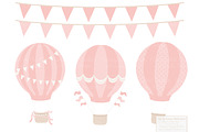Pastel Hot Air Balloons, an Illustration by Amanda Ilkov (Thumbnail 3 of 5)