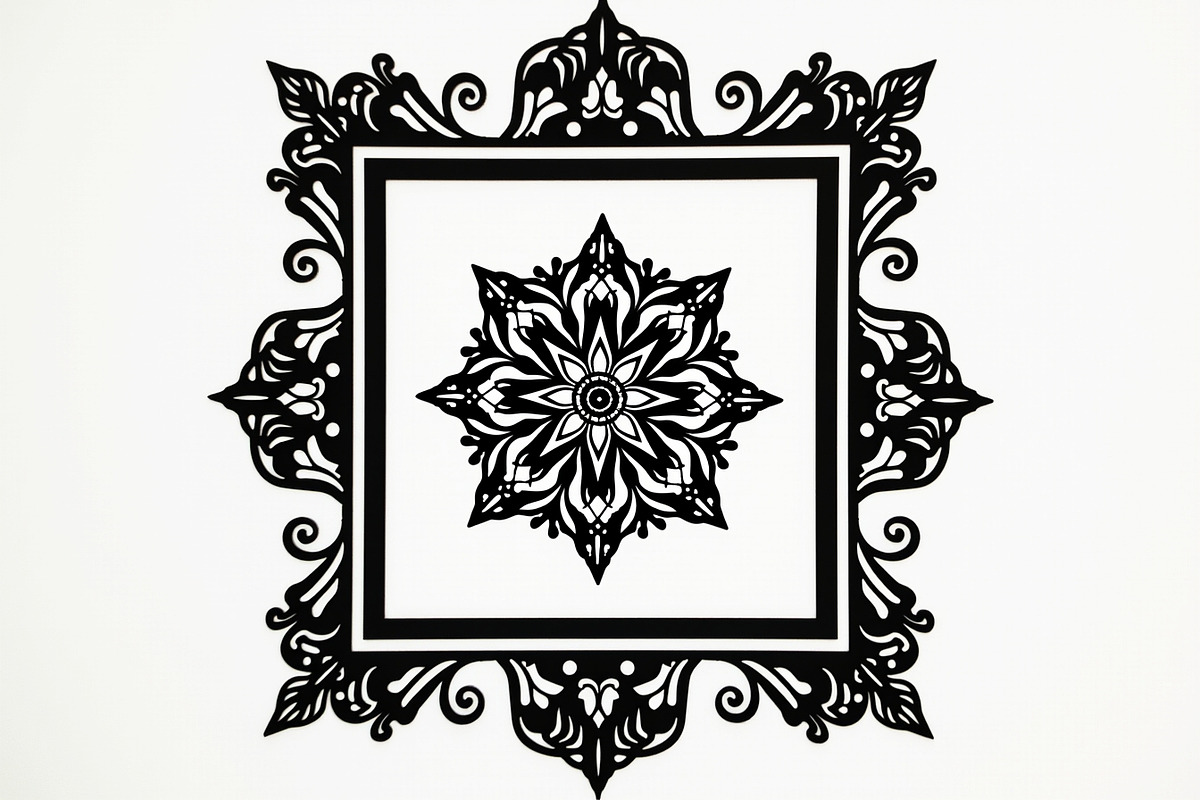 Ornamental Floral Laser Cut Lotus, an Object Graphic by Designs_River (Photo 2 of 11)