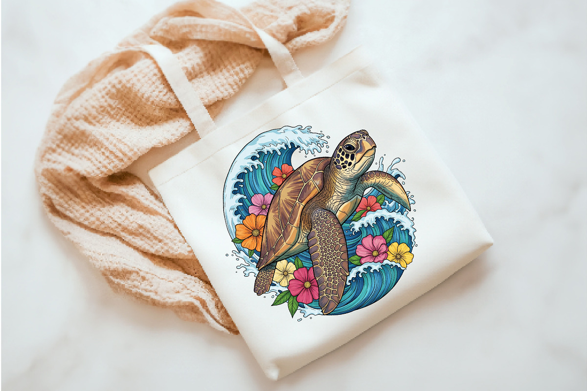Sea Turtle Png, an Illustration by Watercolor design (Photo 3 of 3)