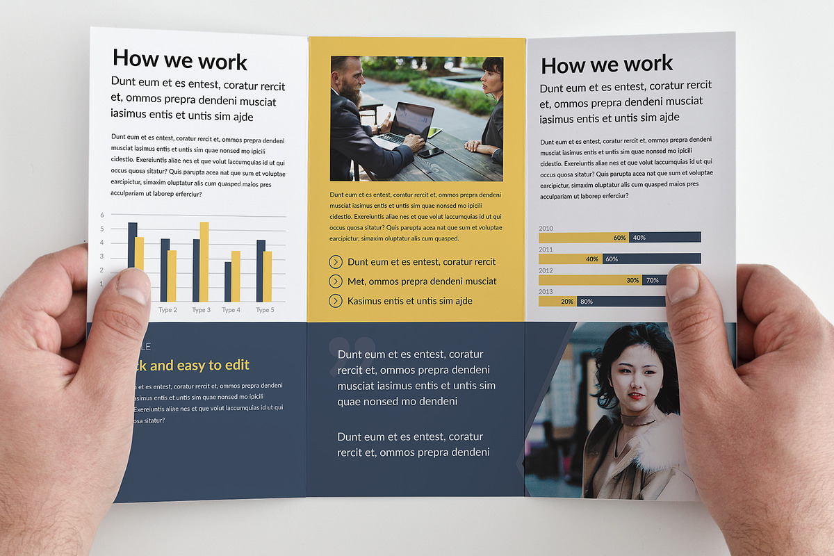 Modern Business Trifold Brochure, a Brochure Template by Print design (Photo 3 of 4)