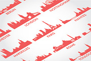 Skyline European Cities, an Illustration by MaximGertsen (Thumbnail 4 of 4)