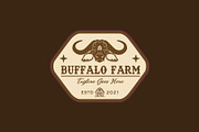 Buffalo Farm Emblem, a Branding & Logo Template by Atlantis X Nurman Arbai (Thumbnail 2 of 2)