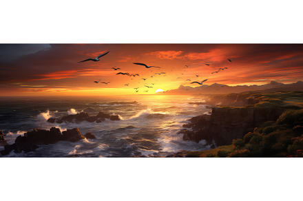 Coastline at twilight photo, a Nature Photo by Aimagenarium@gmail.com