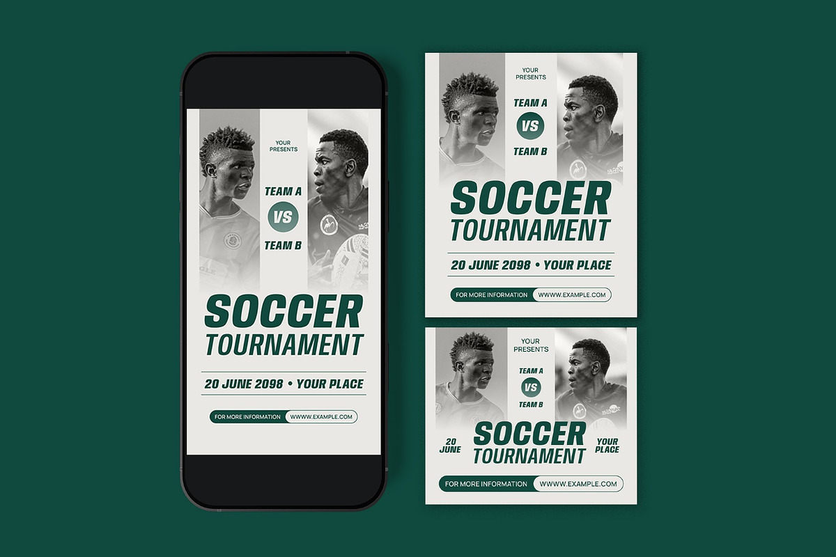 Soccer Tournament Flyer, a Flyer Template by graphicook (Photo 3 of 3)