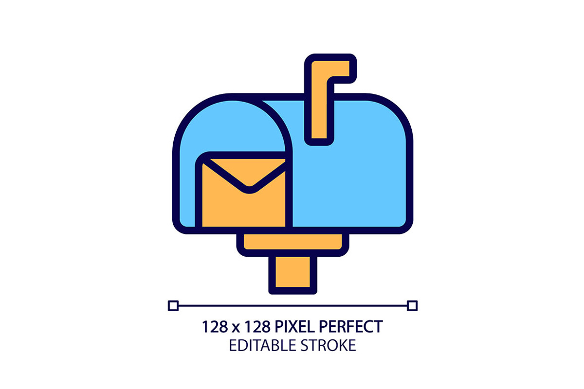 Postal service pixel perfect RGB, an Icon by IMG Visuals