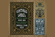 Label Art Nouveau - sets, a Decorative Illustration by Stanislav Kharchevskyi (Thumbnail 3 of 8)