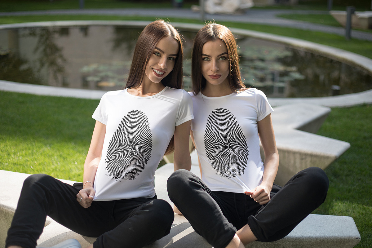 Twins T-Shirt Mock-Up 2018 #27, a Shirt Mockup by Freeman Studio (Photo 9 of 23)