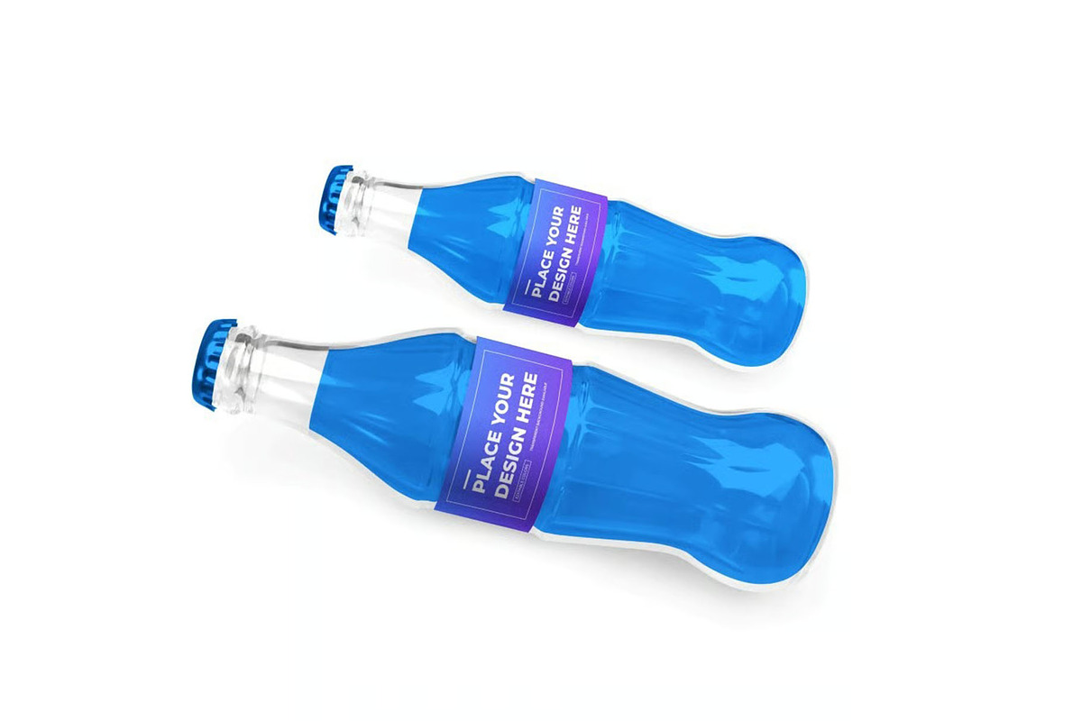 Soft Drink Bottle Mockup Template, a Packaging Mockup by DesignRushMarket (Photo 3 of 11)