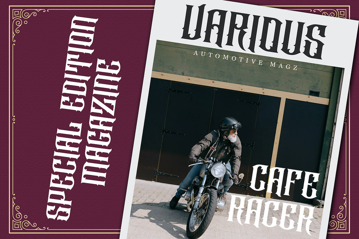 Raizen - Victorian Style Font, a Blackletter Font by StringLabs (Photo 6 of 15)