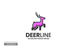 Deer Simple Mascot Logo, a Branding & Logo Template by ivan_artnivora