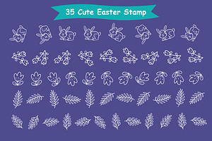 Easter Stamp - Procreate Brush