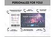 Editable Concert Ticket Template, a Templates & Theme by Templatables (Thumbnail 3 of 7)