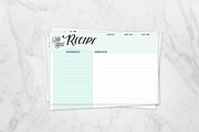4x6 Retro Fill in Recipe Cards, a Card Template by OhEverythingHandmade (Thumbnail 1 of 2)
