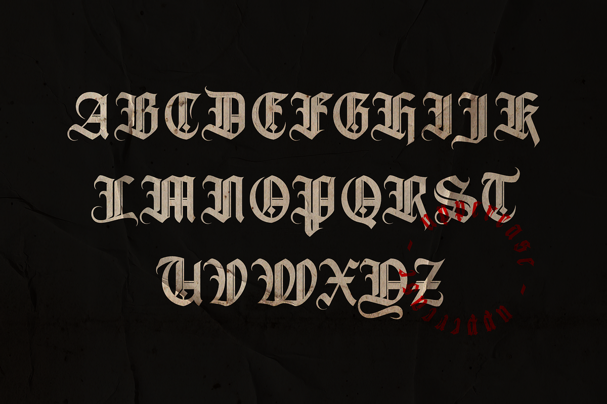 Avestrava Plain, a Blackletter Font by ilhamtaro (Photo 7 of 11)